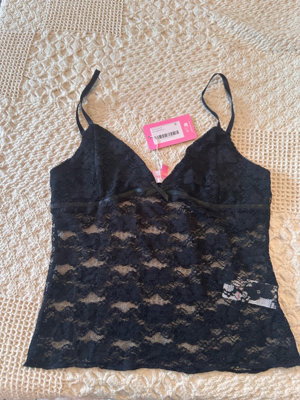 NWT Edikted Black Lace Camisole Top - Picture 3 of 11